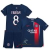 Officiële Voetbalshirt + Korte Broek Paris Saint-Germain Fabian 8 Thuis 2023-24 - Kids